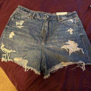 American eagle high rise mom shorts new with tags